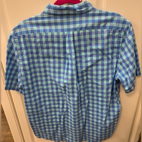 VINEYARD VINES Men’s Plaid Blue Green Button Down Shirt Size L EUC EASTER!!! - Picture 3 of 4